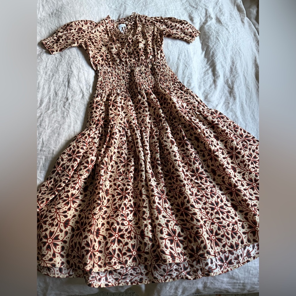 APIECE APART 100% silk Maxi Dress Sz S/M - Picture 9 of 13